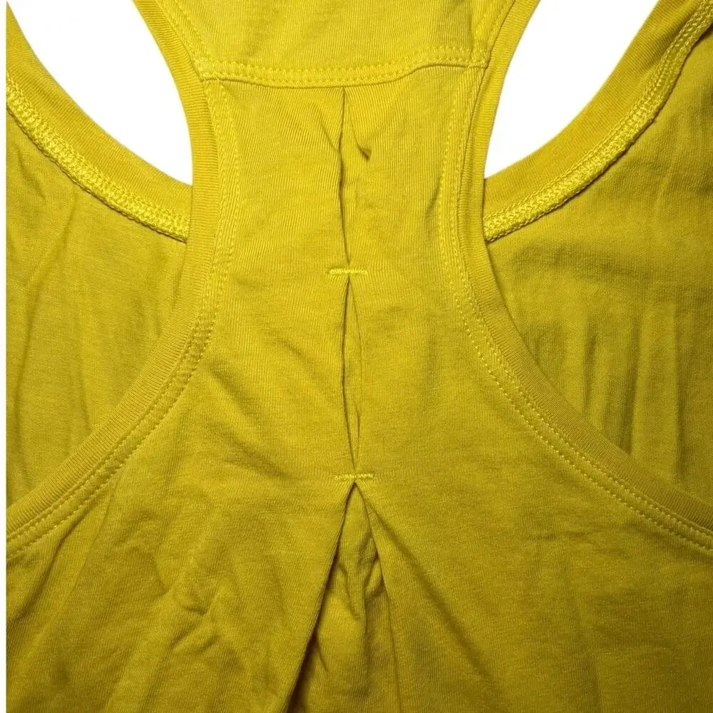 Lululemon Jersey Racerback Tank in Yellow Size Medium/Large